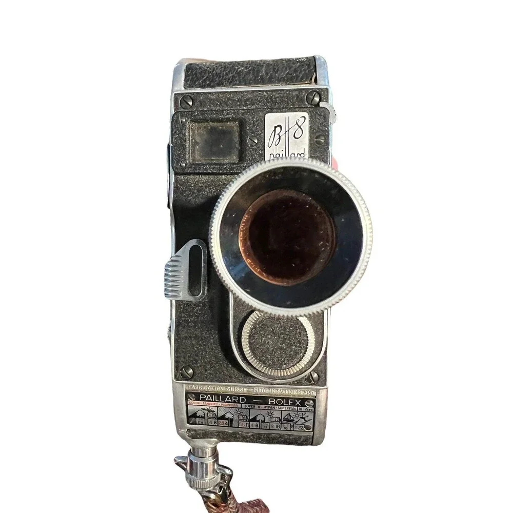Paillard-Bolex B8 8mm Movie Camera Original Box Some Accessories 1 Cine Kern